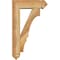 Ekena Millwork Balboa Arts and Crafts Rough Sawn Bracket w/ Offset Brace, Western Red Cedar, 6"W x 18"D x 30"H BKT0604X18X30BOA03RWR - alternate 2